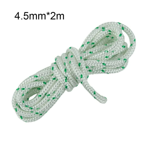 Universal Pull Start Cord 4.5mm X 2 Metres Starter Rope for Lawn Mowers Chainsaws Blowers Strimmers Stone Cutters Ride-On MowersNylon Replacement Part
