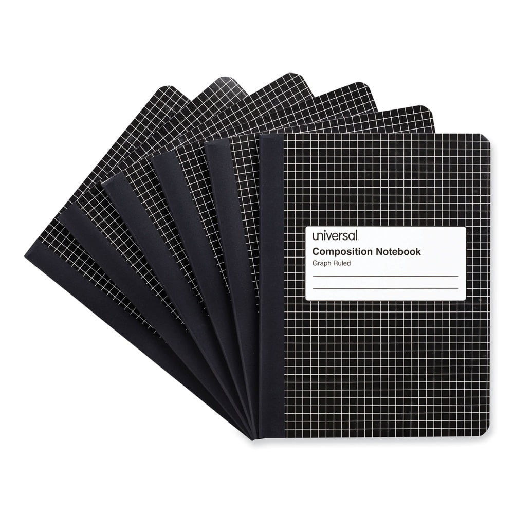 Universal Quadrille Rule Composition Notebooks, 975in x 75in, Black ...