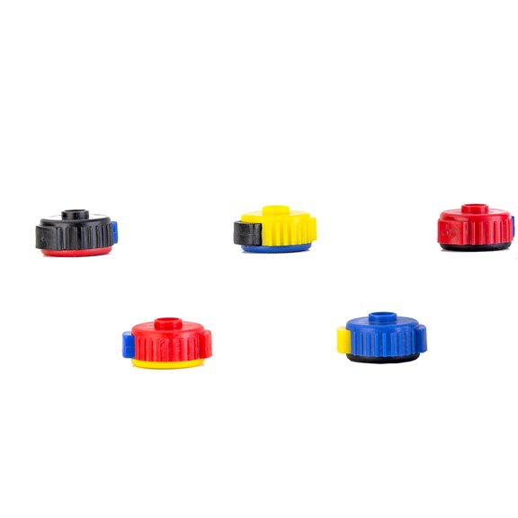 Universal Quick-Set Cymbal Mate Quick Release Caps for Drum Kit Cymbal Set 5 Pack Accessory Set, 1.47 inches / 3.7 cm