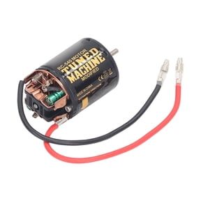 Universal RC Car Motor Gearbox Kit 540 Brushed Motor 1/3 Planetary Gear Box 15T Gear 21T for 1/14 Tractor 1/10 Off Road Climbing Vehicle DIY Modification Assembly, 2.09 inches / 53 mm Motor Length