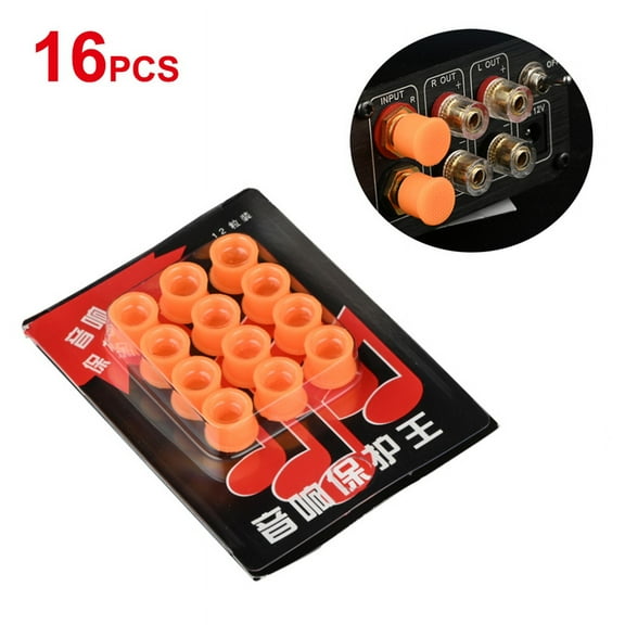 Universal RCA Jack Cover Cap Audio Connector Protective Cap RCA Dust Caps