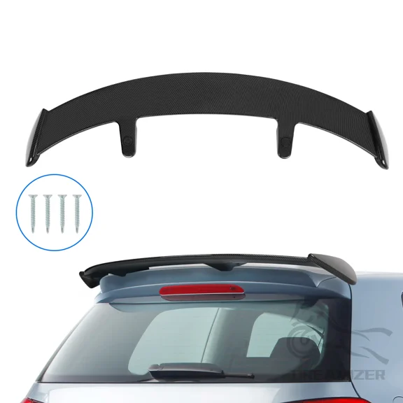 Universal Racing Rear Spoiler Hatchback Lightweight ABS Car Spoiler Wing UV-Resistant Racing Spoiler