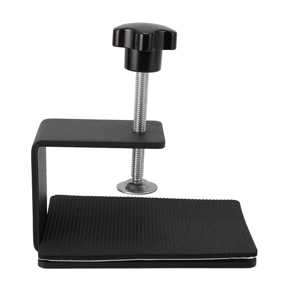 Universal Racing Shifter Desk Mount for Logitech Driving Force, Thrustmaster TH8A, SIM Racing Handbrake - Black Steel Clamp