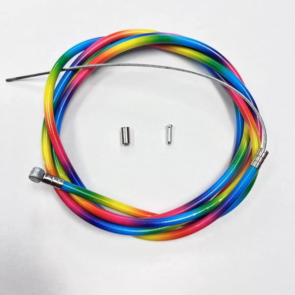 Universal Rainbow Color Bicycle Brake Cable Wire, 172cm/68", Mountain Bike Compatible