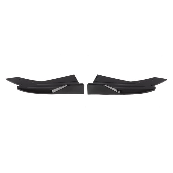 Universal Rear Bumper Lip Diffuser, Gloss Black ABS Spoiler Splitter for Car Exterior Decoration, Protective Canard Skirt Body Kit