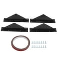 Universal Rear Bumper Lip Diffuser Kit Black Rear Bumper Spoiler Car ...