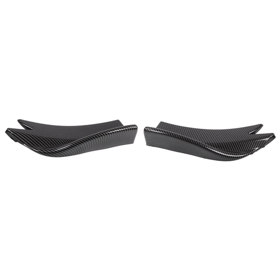 Universal Rear Bumper Side Spoiler Carbon Fiber Style Lip Splitter Diffuser Wrap Angle Body Kit Auto Accessories for Car Front Rear Corner, 2Pcs (10.63 in)