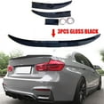 thumbnail image 1 of Universal Rear Trunk Spoiler Lip Wing Adjustable 45"-50" (Duckbill Lip) ABS Rear Lid Spoiler, Gloss Black, 1 of 7