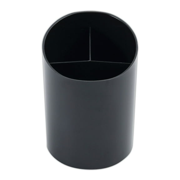 Universal Recycled Big Pencil Cup, Plastic, 4.38" Diameter x 5.63"h, Black