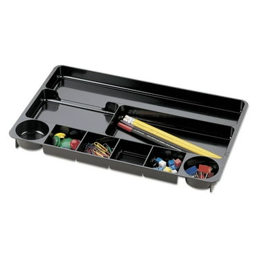 Universal Recycled Drawer Organizer, Nine Compartments, Plastic, 14 x 9 x 1 1/8 -UNV08120