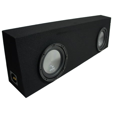 Universal Regular Cab Truck Harmony A122 Dual 12" Black Sub Box Enclosure