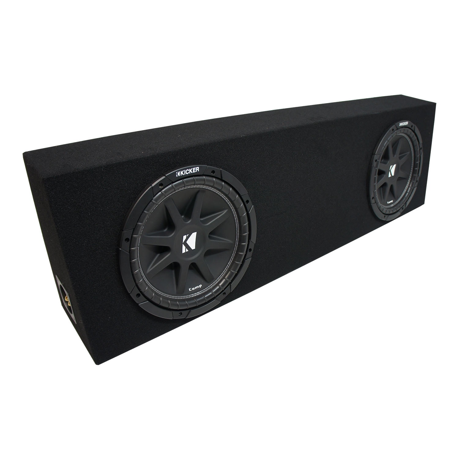 Universal Regular Cab Truck Kicker Comp C12 Dual 12" Black Sub Box