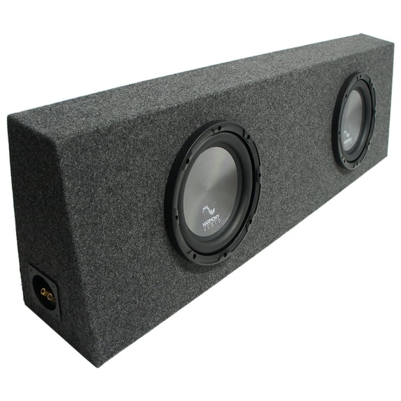 Universal Regular Standard Cab Truck Harmony A122 Dual 12" Sub Box Enclosure