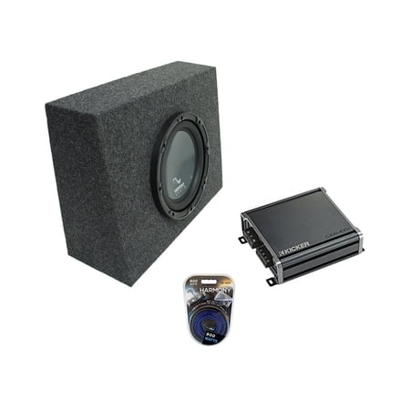 Universal Regular Standard Cab Truck Harmony R104 Single 10" Sub Box & CXA400.1