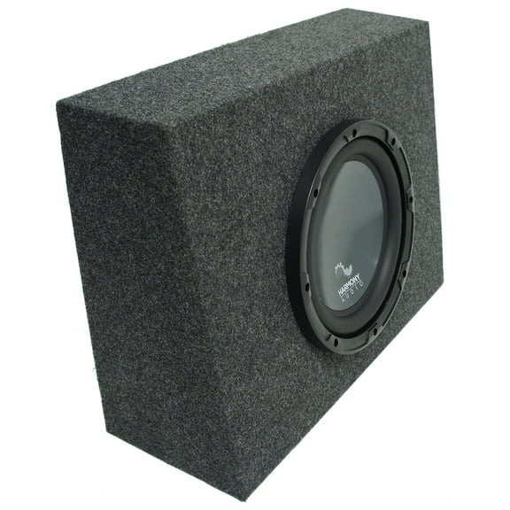 Universal Regular Standard Cab Truck Harmony R104 Single 10" Sub Box Enclosure