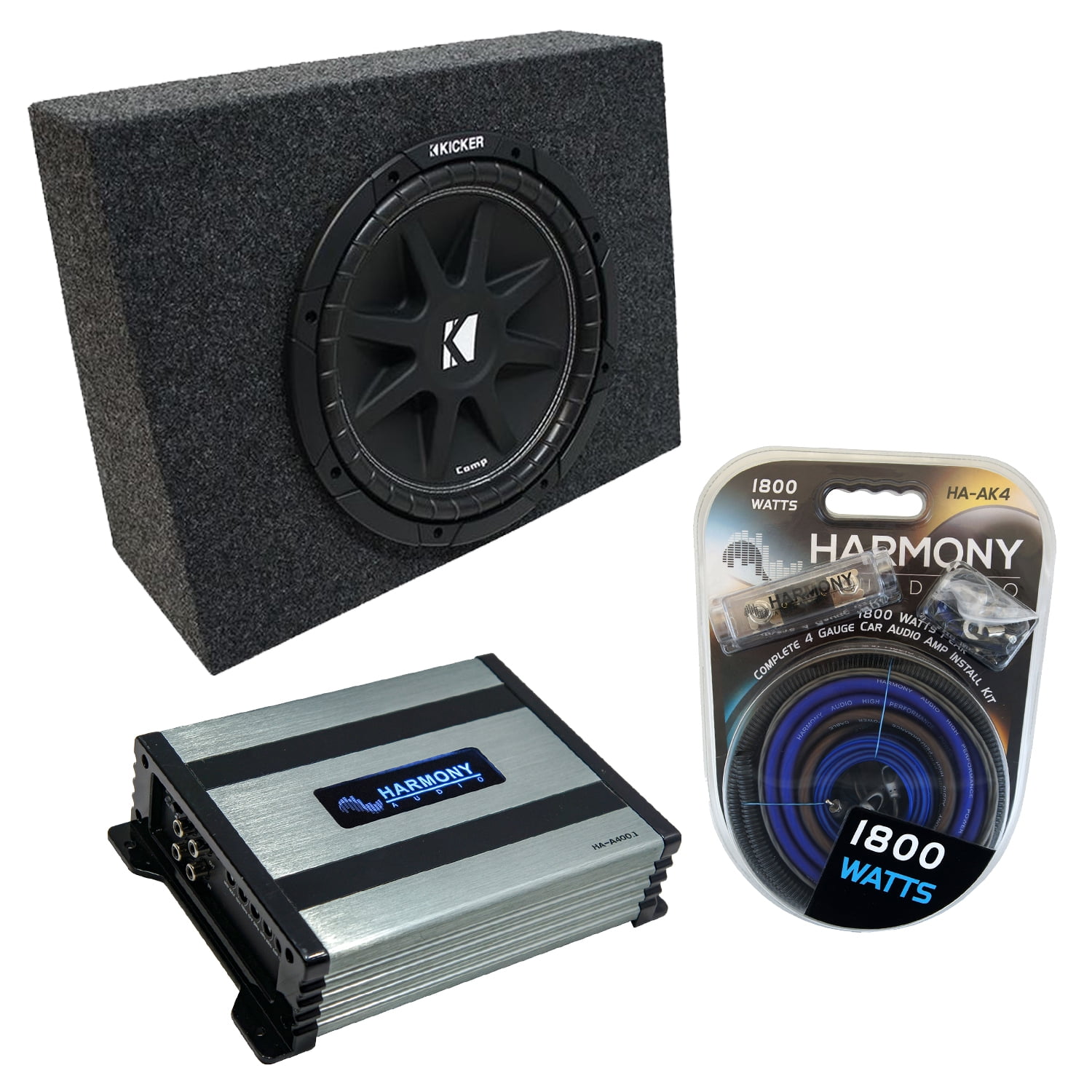Dual 12 inch sales subwoofer box walmart