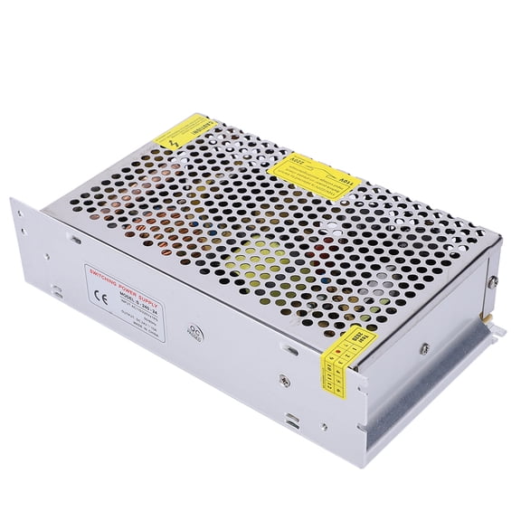 Universal Regulated Switching Power Supply AC 110V 220V to DC 24V 10A 240W Metal Converter Adapter for LED Strip CCTV Security System (10.24 inches / 26.0 cm)