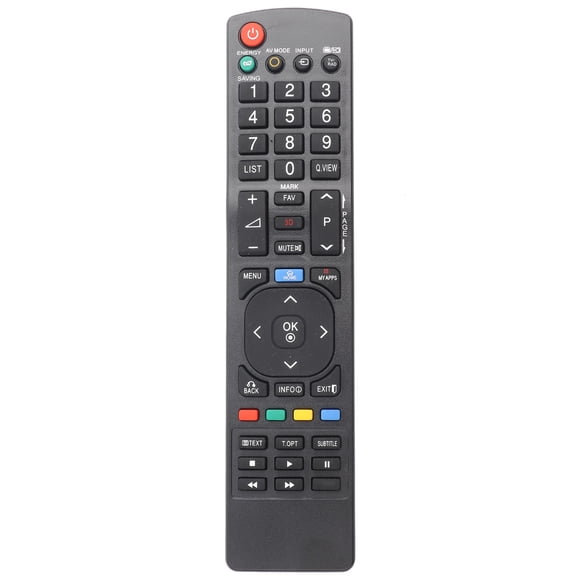 Universal Remote Control, Fits <span Style="background:red"></span> TVs, Easy Setup, Stable Signal, Black, 2xAAA Needed