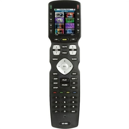 Universal Remote Control - MX-990 is an IR/RF Open Architecture Remote w/Charging Base - Black