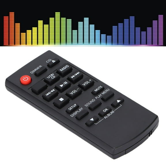 Universal Remote Control,Remote Control Mini Stereo Sound System Remote Control For SC‑HC195 SC‑HC297 SC‑HC19EB‑K,Replaceable Remote Control