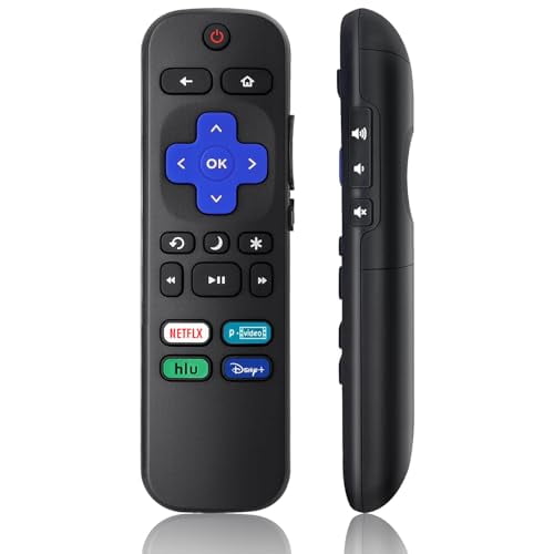 Universal Remote Control Replacement for Roku TV All Models,Compatible for TCL/Hisense/Sharp/Philips/Onn/Element/Insignia/JVC/RCA R0KU Smart TVs (Not for RokuStick,Box and Players)