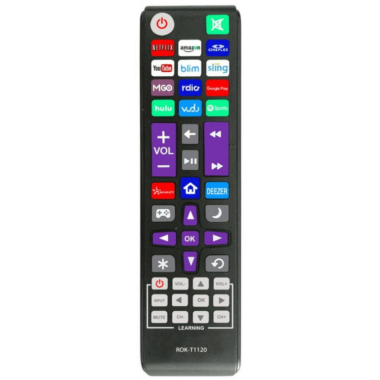 Universal Remote Fit for All ROKU TV Brand TCL Sanyo LG RCA Philips HITACHI HAIER ONN Insignia HISENSE Sharp JVC and Apple 1 2 3 Generations Bose