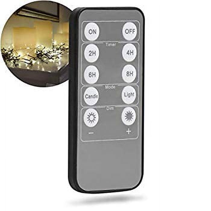 Universal Remote for LED String Lights, Multifunction Wireless Controller  for Compatible Lighting, On/Off, Automatic Timers, Mode Select, Dim  Control
