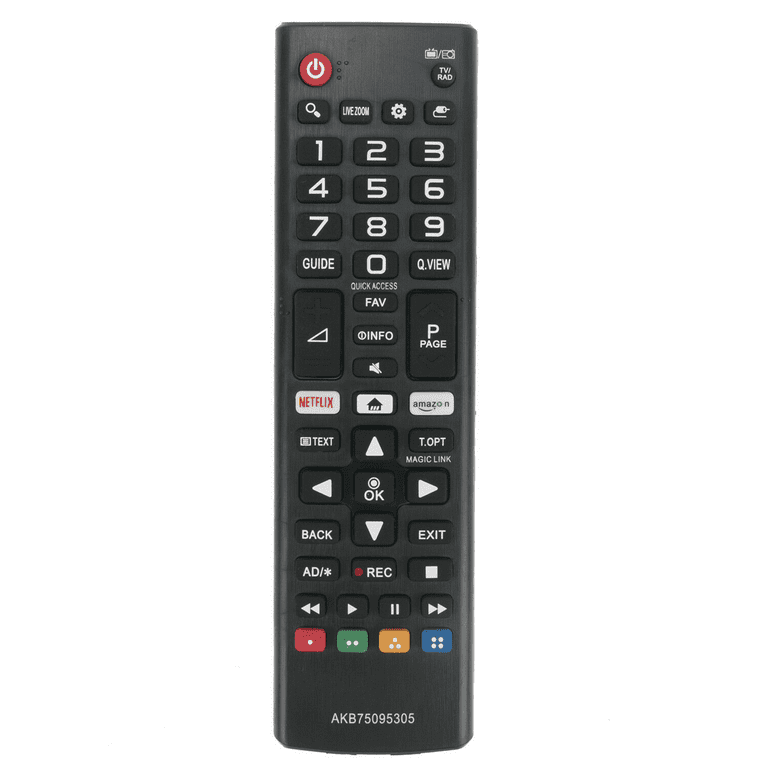 Control remoto universal para LG TV (todos los modelos) compatible con  70UN6950ZUA y todos los LG Smart TV LCD LED 3D HDTV AKB75375604 AKB75095307