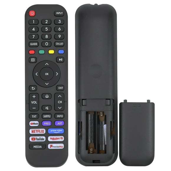 Universal Remote for All Hisense TV Remote, Replacement Smart TV Remote for Hisense 4K UHD Android Smart TV, with Netflix, Prime (black)