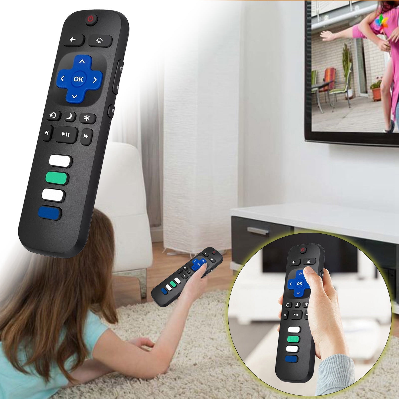 Universal Remote for ONN Roku TV Remote, Compatible with All ONN Roku