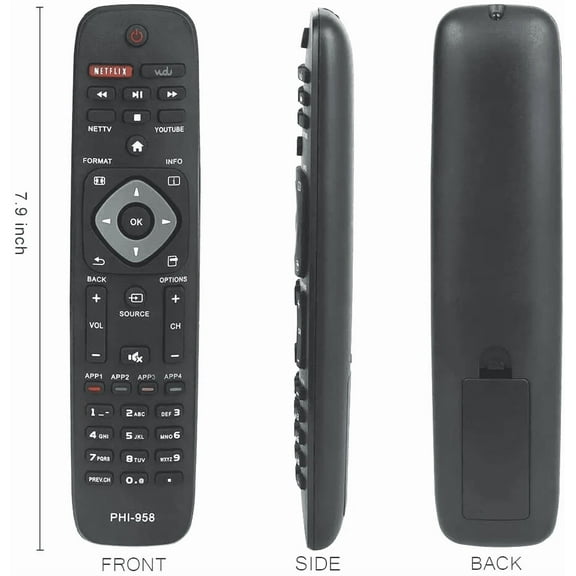 Universal Remote for Philips TV 65PFL5604 43PFL5604/F7 50PFL5604/F7 65PFL5504/F7