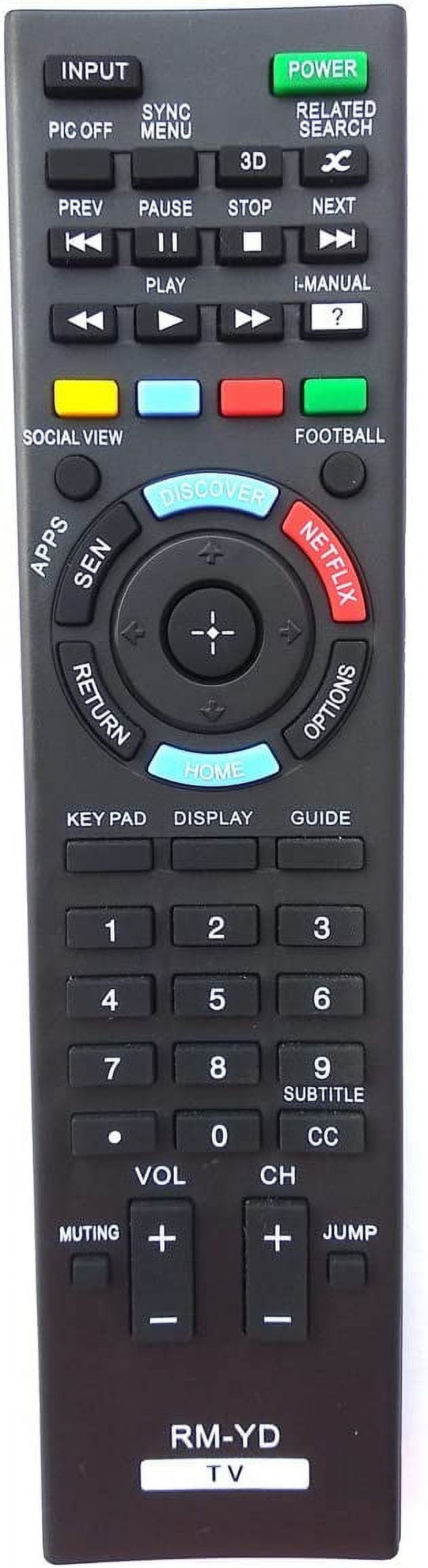 Universal Remote for Sony TV KDL60W850B XBR55X850B XBR55X900B