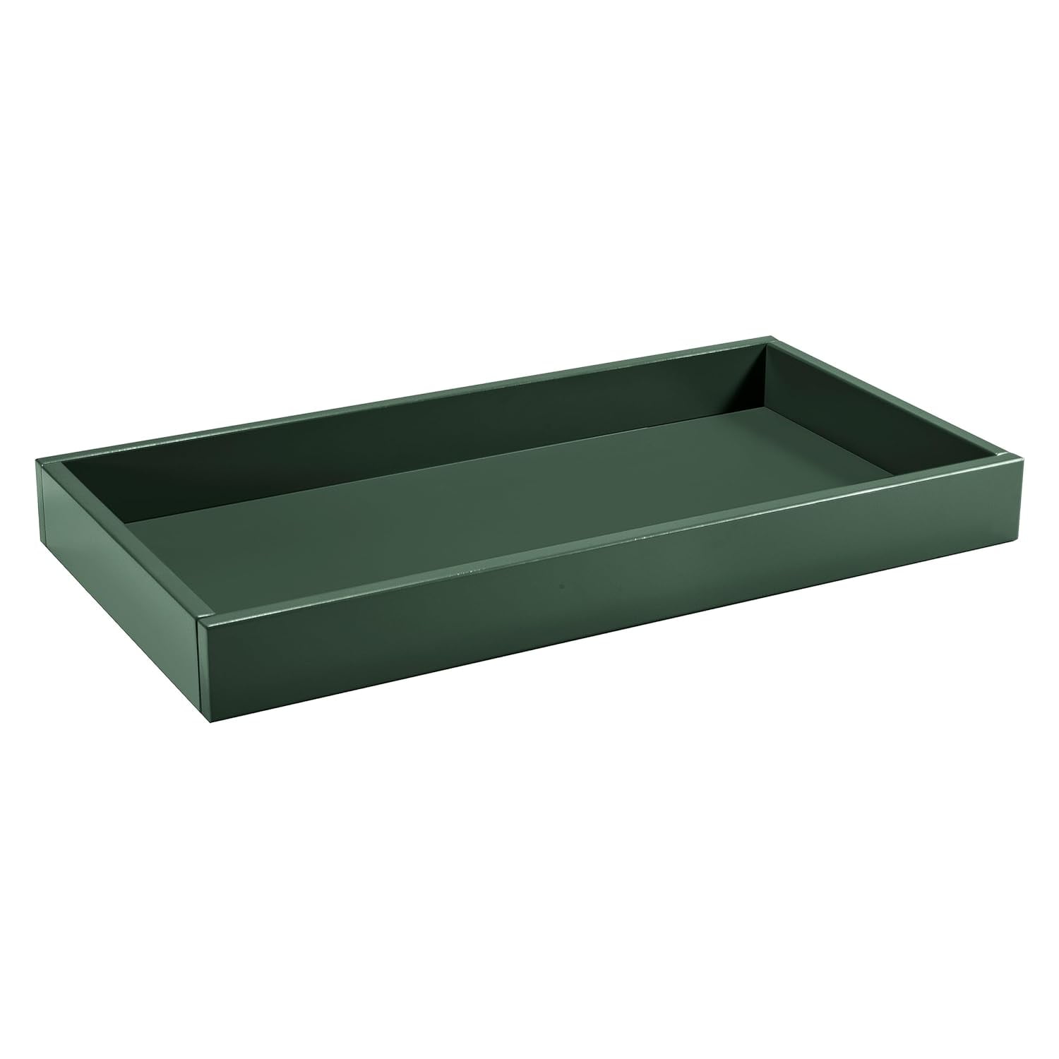 Forest Green Wide Removable Changing Tray with Safety Brackets