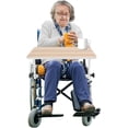 thumbnail image 1 of Universal Removable Wooden Wheelchair Tray,Detachable Table Accessory for Eating, Writing & Reading,Fits Adult Wheelchairs with Steel Tube Support, 1 of 13