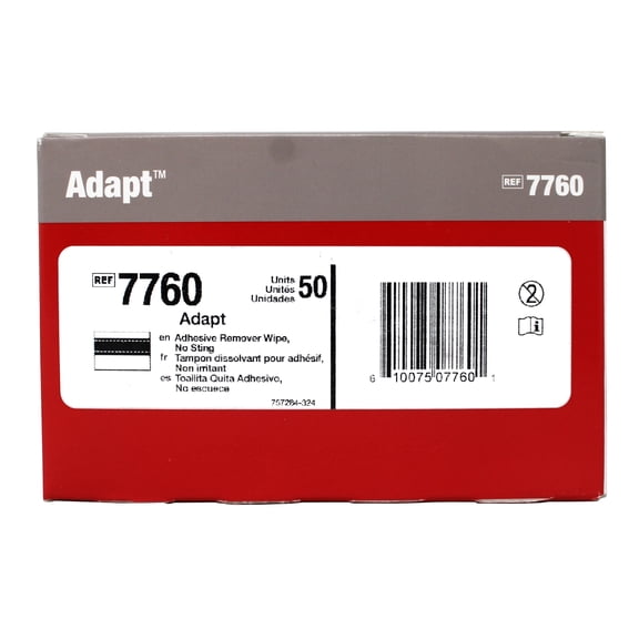 Hollister Adapt Adhesive Remover Wipes, 7760, 50 Count - 2 Pack