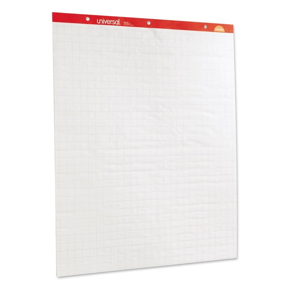 Universal Sugarcane Easel Pads - 27x34 Inch, Unruled White, 50 Sheets Per Pad (2 Pads Total)