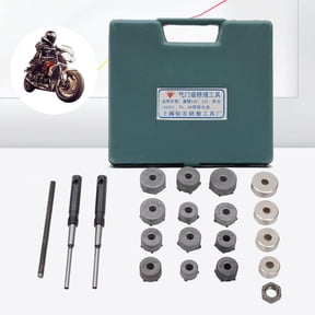 Universal Repairing Cutter Valve Tool Kit Valve Seat Reamer Grinding Wheel Set with Green Toolbox
