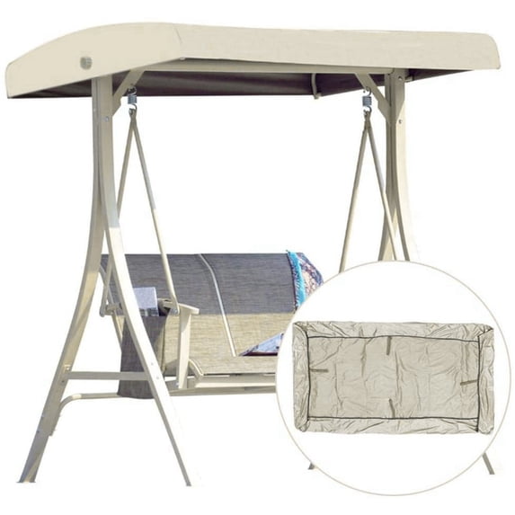 Universal Replacement Canopy for Swing Seat, Garden Chair Tent Porch Top Cover, Waterproof/UV Resistant Swing Canopy Cover