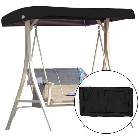 Universal Replacement Canopy for Swing Seat, Garden Chair Tent Porch Top Cover, Waterproof/UV Resistant Swing Canopy Cover