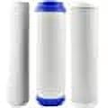 Universal Replacement Filter Cartridges, Set For Reverse Water Filter System Stage 1, 2&3. 5 Stage Reverse Osmosis Filter Replacement Set