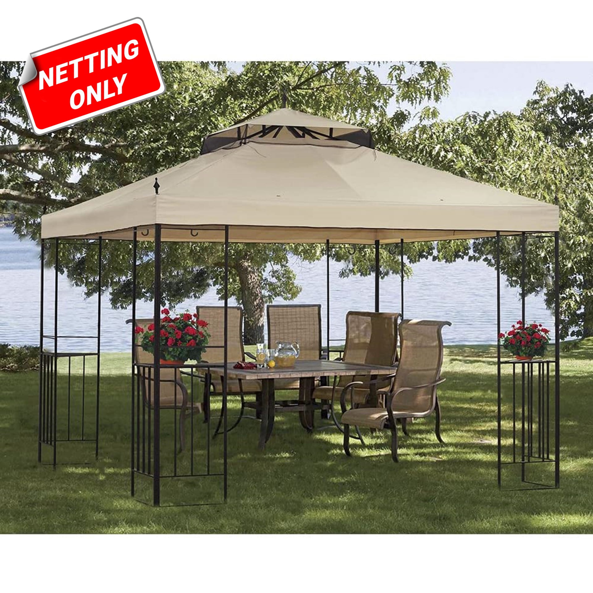 Universal Replacement Mosquito Netting for LGZ414PST 10X12 gazebo