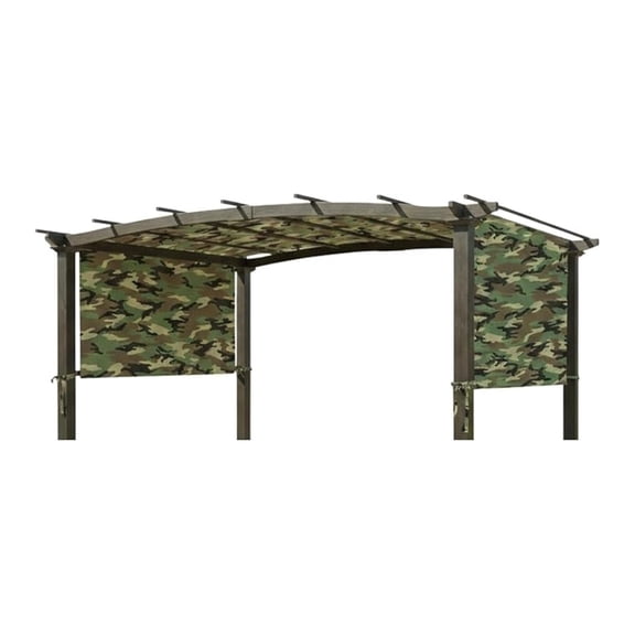 Universal Replacement Pergola Canopy – Camo Green, Durable 350 Polyester, UV & Water Resistant