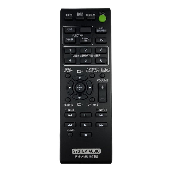 Universal Replacement Remote Control RM-AMU187 for Individual Sound System Wide Compatibility Model