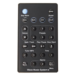 Universal Replacement Remote Control fit for Sound for Touch Wave Music Radio System CD AWRCC1 AWRCC2 AWRCC Black No Bat
