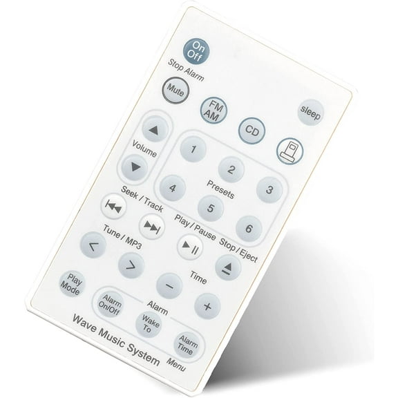 Universal Replacement Remote Control for Bose Wave Sound Touch Music Radio System I II III IV - Without Battery White Color
