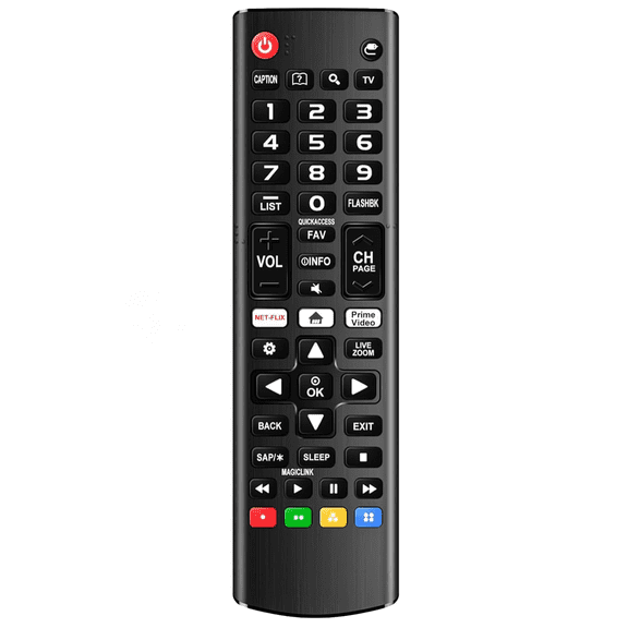 Universal Replacement Remote for LG Smart TV, Works with All LG LCD LED OLED UHD HDTV 3D 4K Smart TV, with Streaming Shortcuts