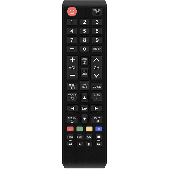 Universal Replacement TV Remote Compatible for Samsung LCD LED HDTV 3D Smart Televisions, No Setup Required