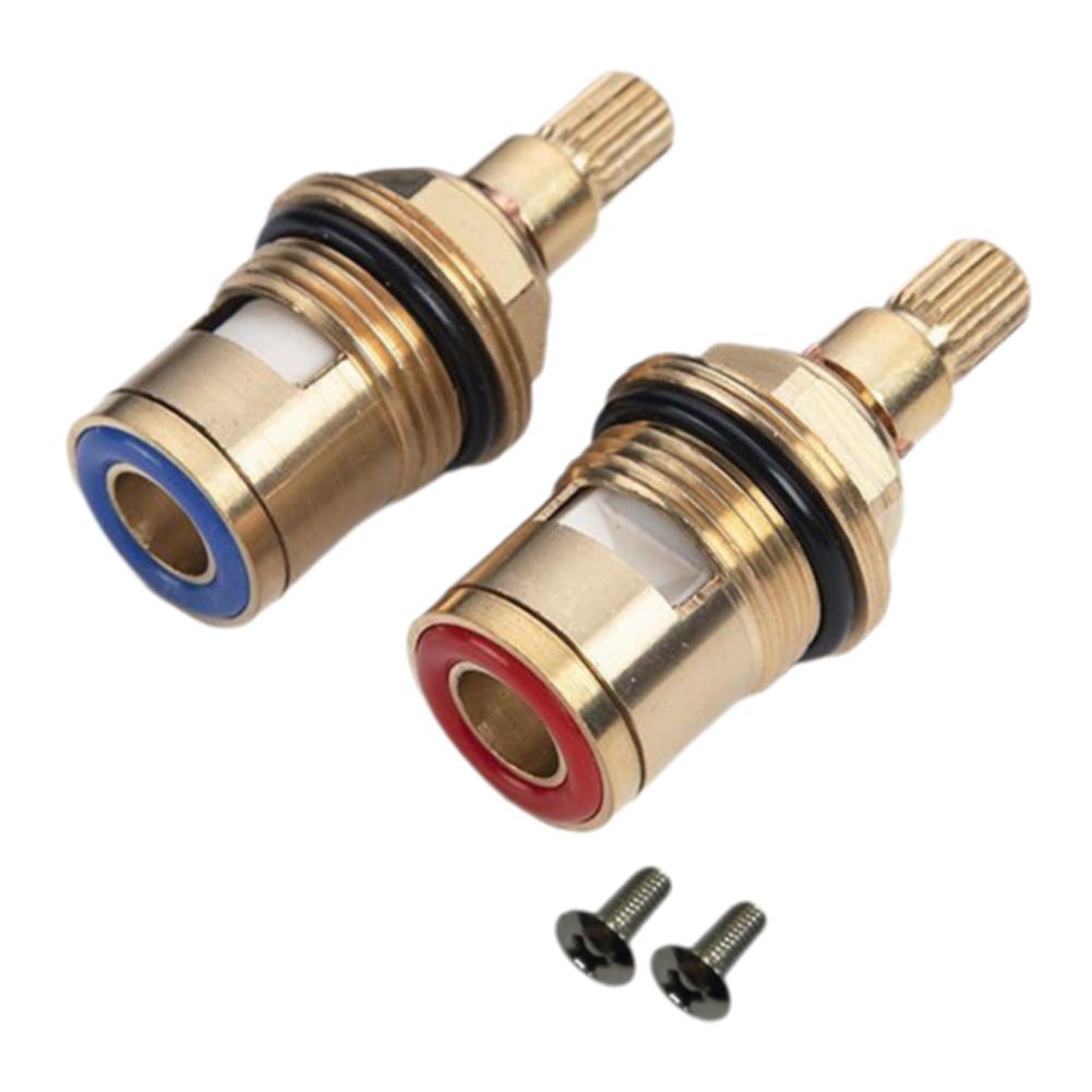 Tap Inner Valve Universal Replacement Tap Valves Brass Ceramic Disc Cartridge Inner ...