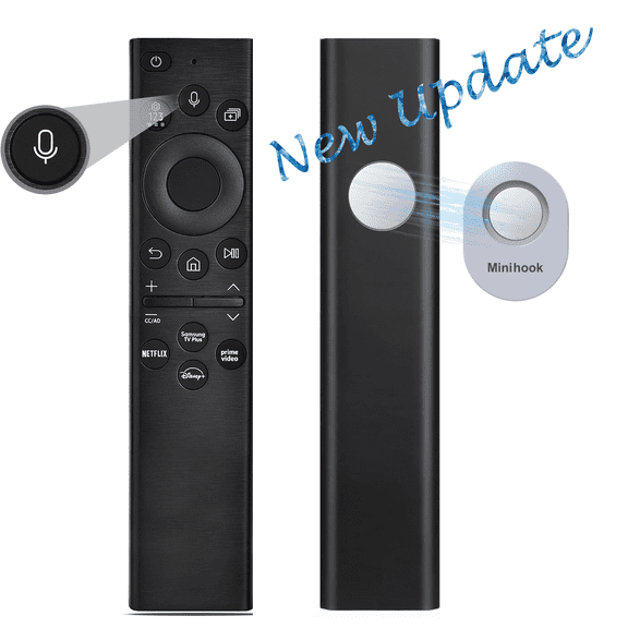 Universal Replacement Voice Remote for Samsung Smart TV, Compatible with All 2019-2025 Models (Frame/Crystal UHD/QLED/8K) & BN59-01385A, Battery Required