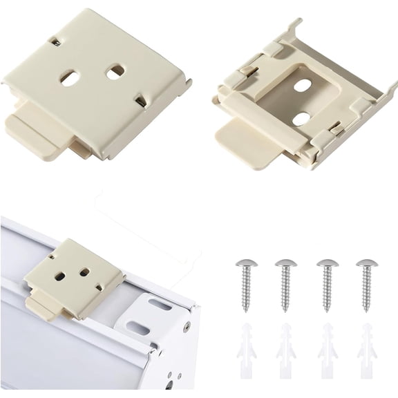 Universal Replacement mounting Brackets for Roller Blinds (Top Rail Spring BuckleBeige)